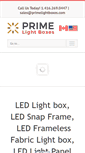 Mobile Screenshot of primelightboxes.com