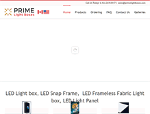 Tablet Screenshot of primelightboxes.com